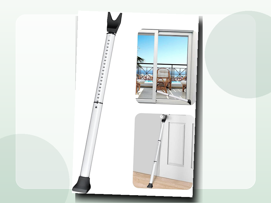 Adjustable door security bar product render